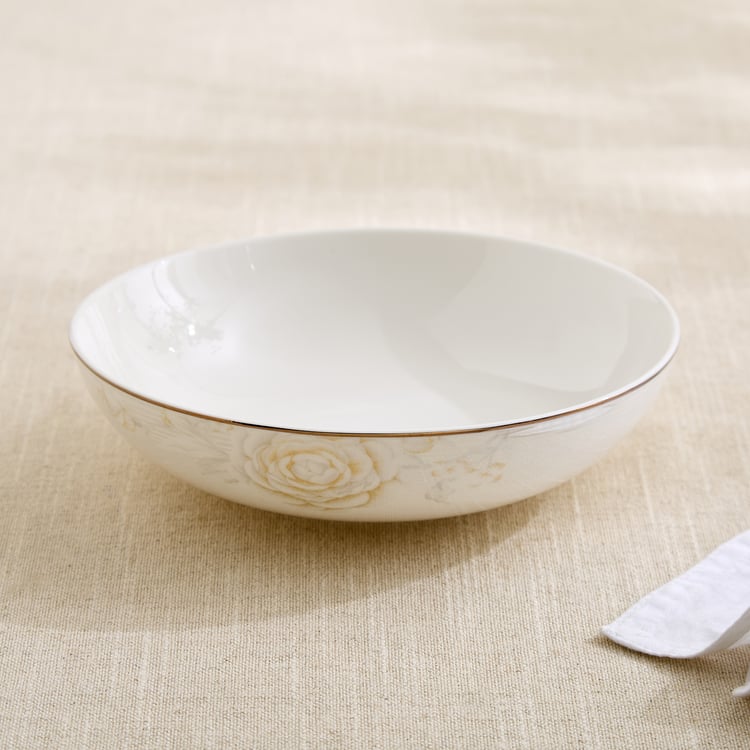 Altius Amaryllis Bone China Floral Print Deep Dish - 700ml