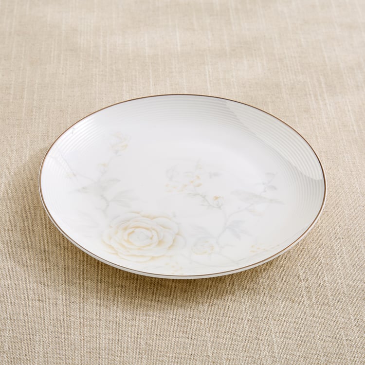 Altius Amaryllis Bone China Floral Print Side Plate - 20cm