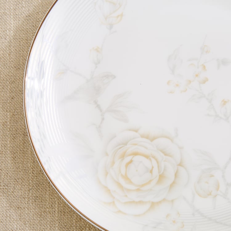 Altius Amaryllis Bone China Floral Print Side Plate - 20cm