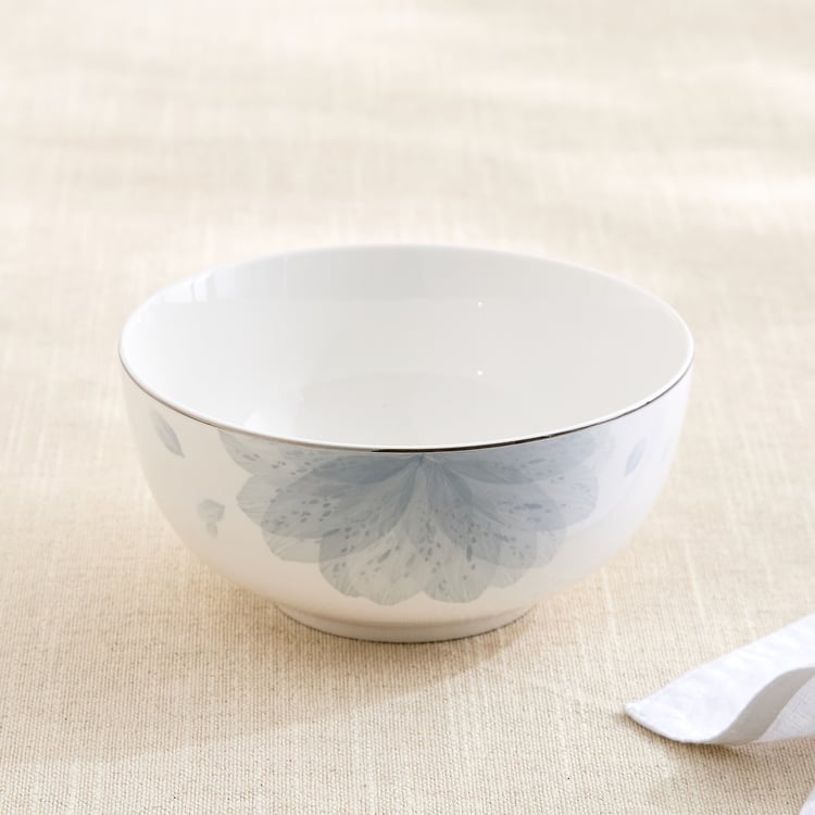 Altius Mirage Bone China Floral Print Cereal Bowl - 550ml