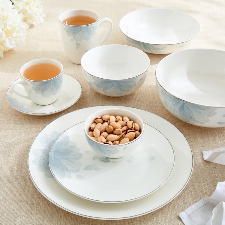 Altius Mirage Bone China Floral Print Cereal Bowl - 550ml