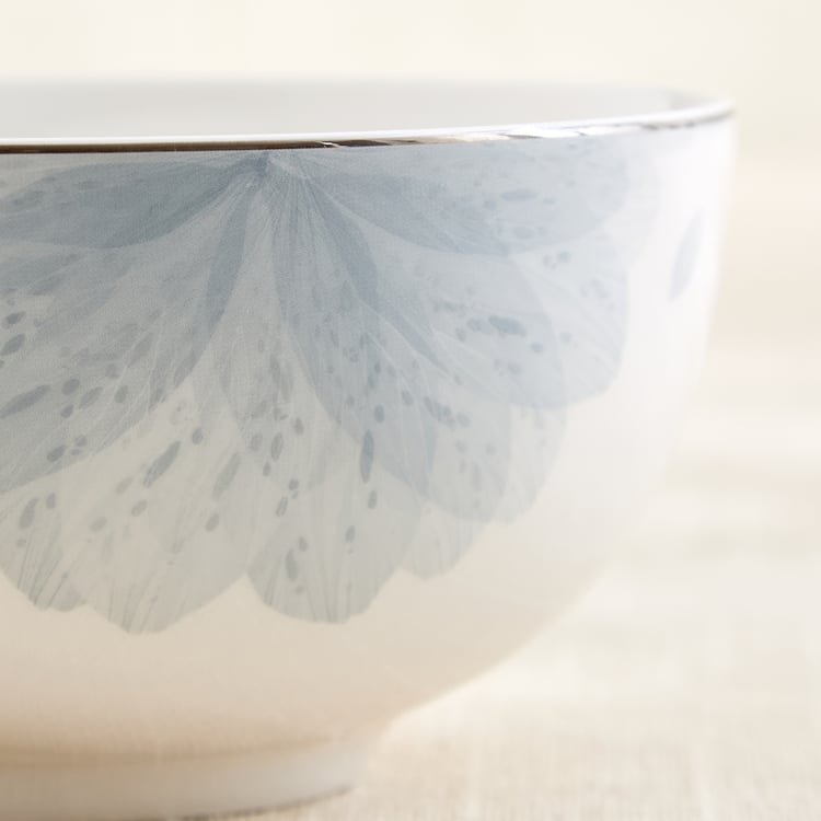 Altius Mirage Bone China Floral Print Cereal Bowl - 550ml