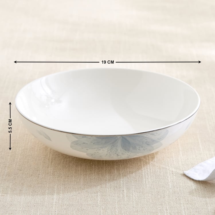 Altius Mirage Bone China Floral Print Deep Dish - 700ml