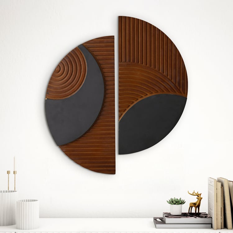 Panorama Aztec Set of 2 Wooden Wall Decor