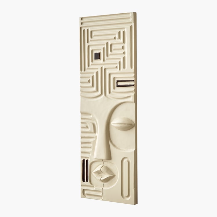 Panorama Aztec Set of 3 Wooden Tribal Face Wall Decor