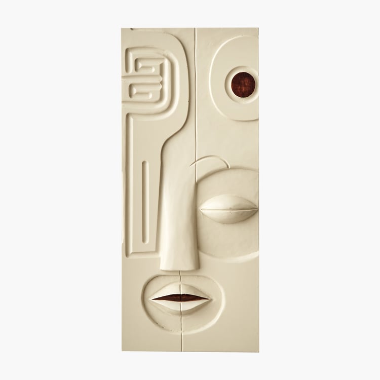 Panorama Aztec Set of 3 Wooden Tribal Face Wall Decor