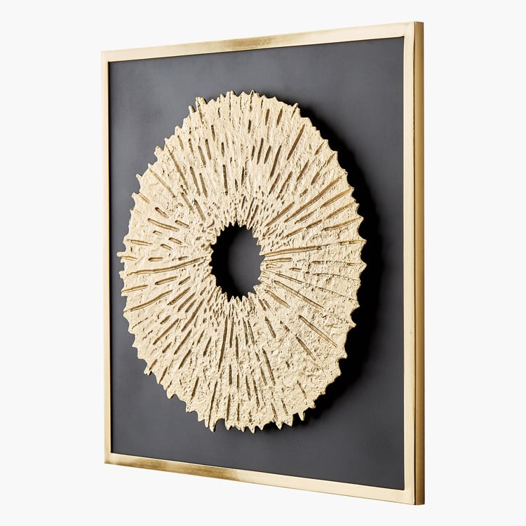 Panorama Flare Metal Sun Decorative Wall Accent