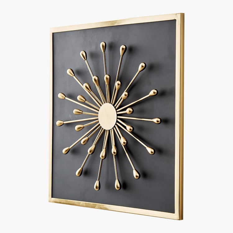 Panorama Flare Metal Beaded Decorative Wall Accent