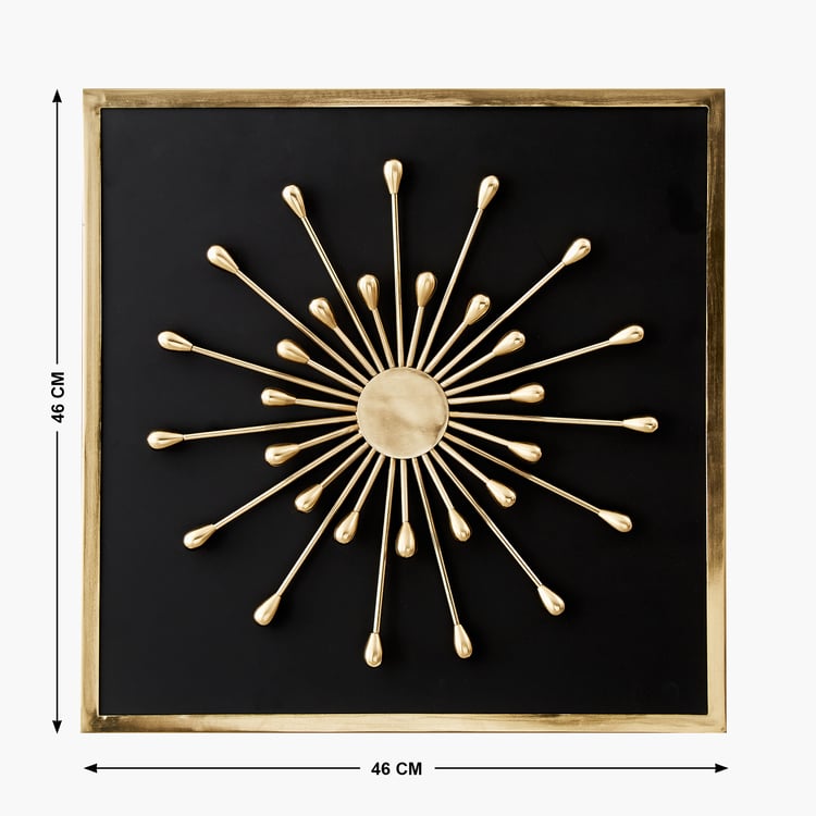 Panorama Flare Metal Beaded Decorative Wall Accent