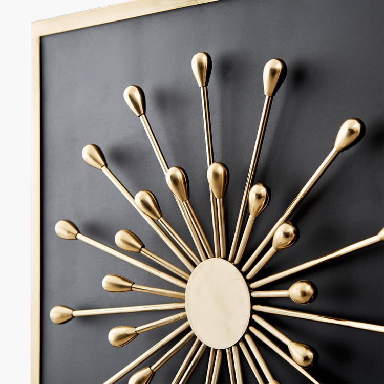 Panorama Flare Metal Beaded Decorative Wall Accent