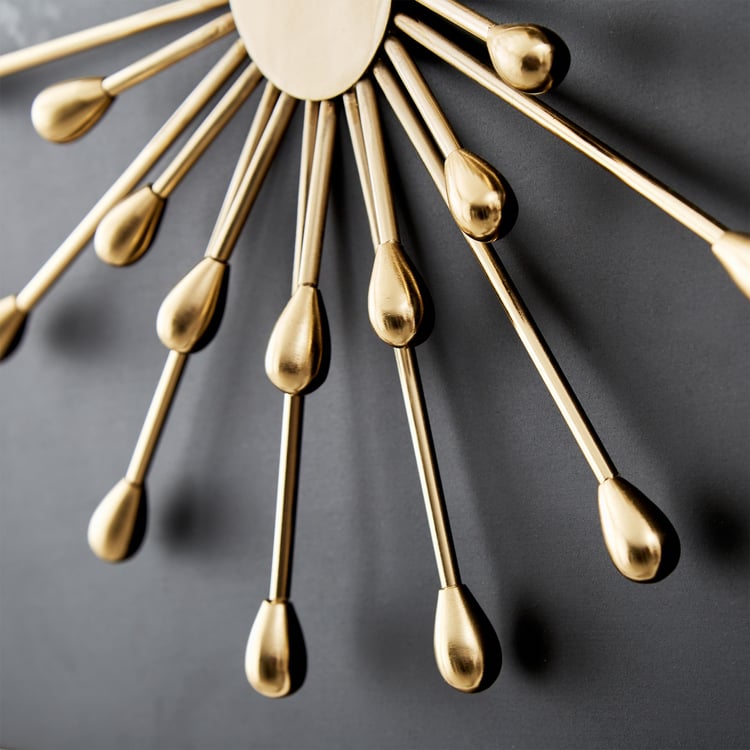 Panorama Flare Metal Beaded Decorative Wall Accent