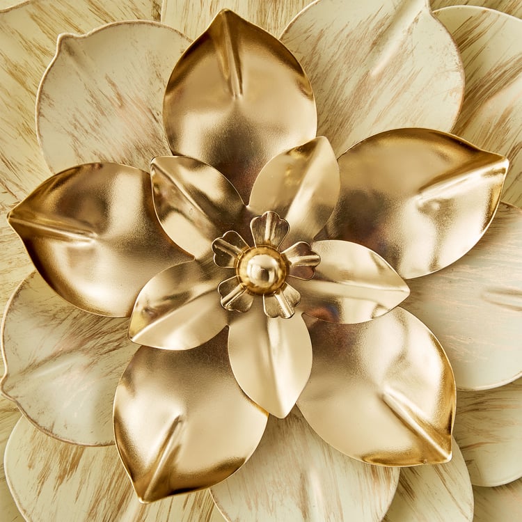 Panorama Glitz Set of 3 Metal Decorative Floral Wall Arts