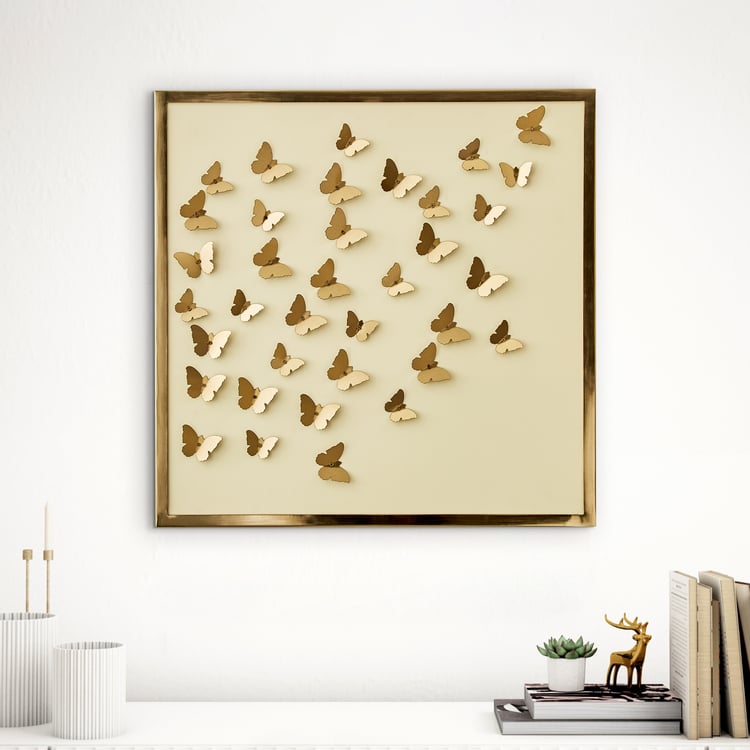Panorama Glitz Metal Butterfly Wall Accent