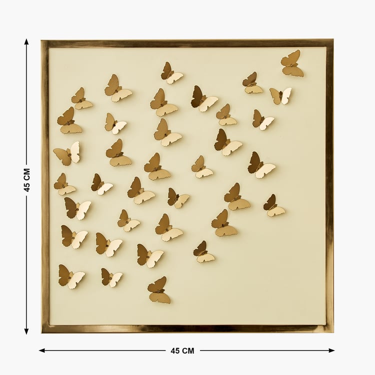 Panorama Glitz Metal Butterfly Wall Accent