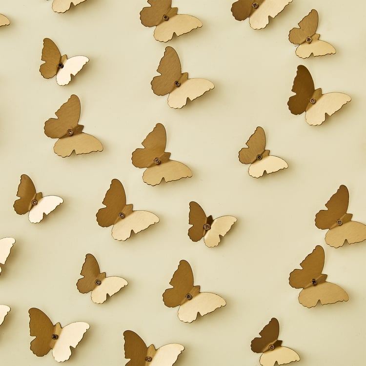 Panorama Glitz Metal Butterfly Wall Accent