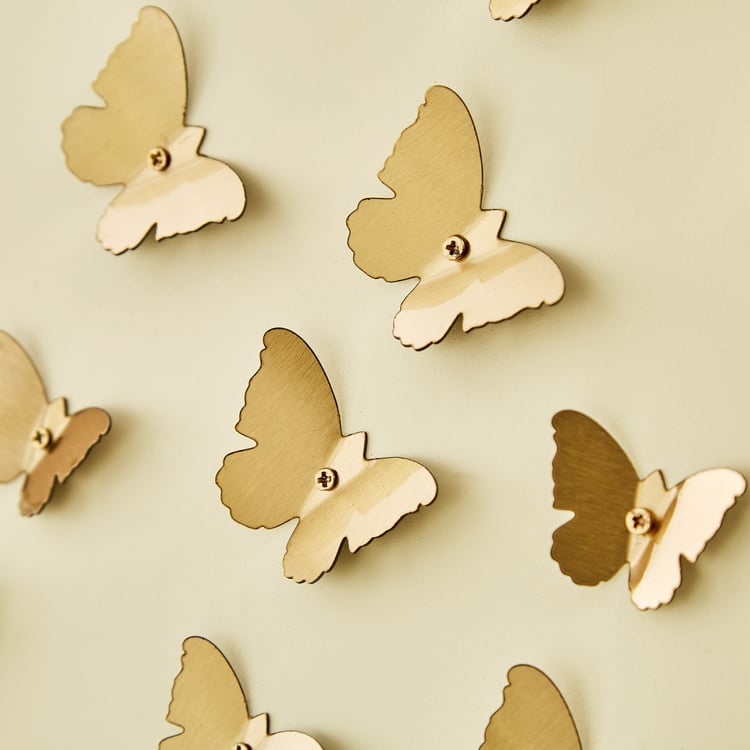 Panorama Glitz Metal Butterfly Wall Accent