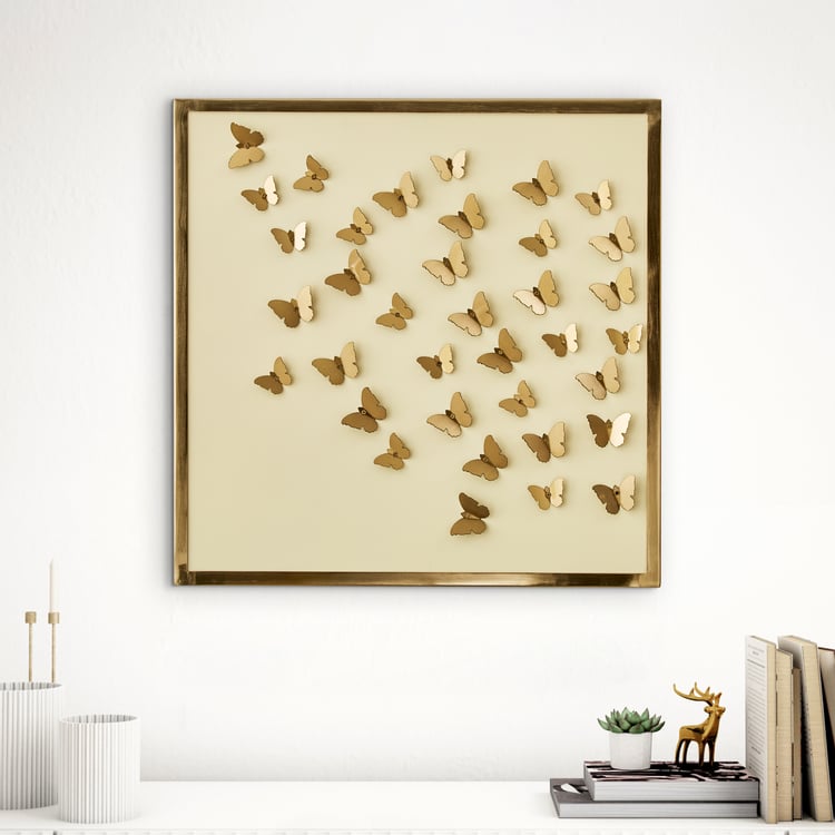 Panorama Glitz Metal Butterfly Wall Accent