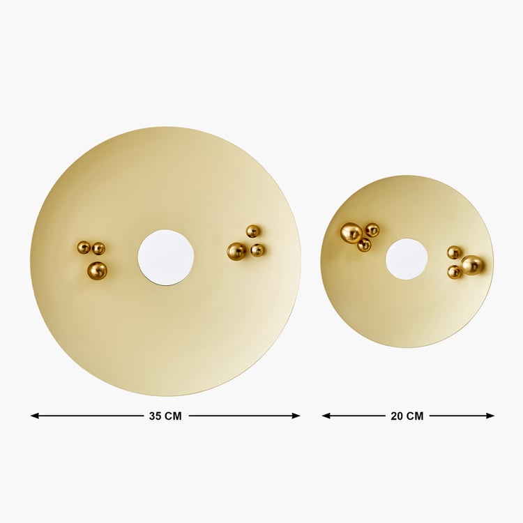 Panorama Glitz Set of 2 Metal Wall Accent