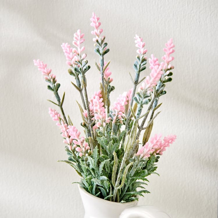 Gloria Glaze Artificial Flowers in Ceramic Jug