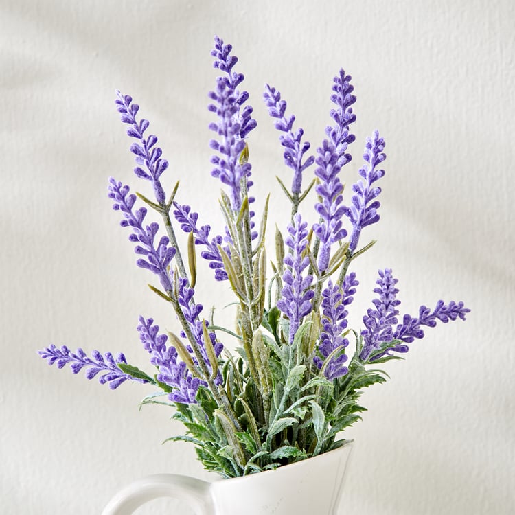 Gloria Glaze Artificial Flowers in Ceramic Jug