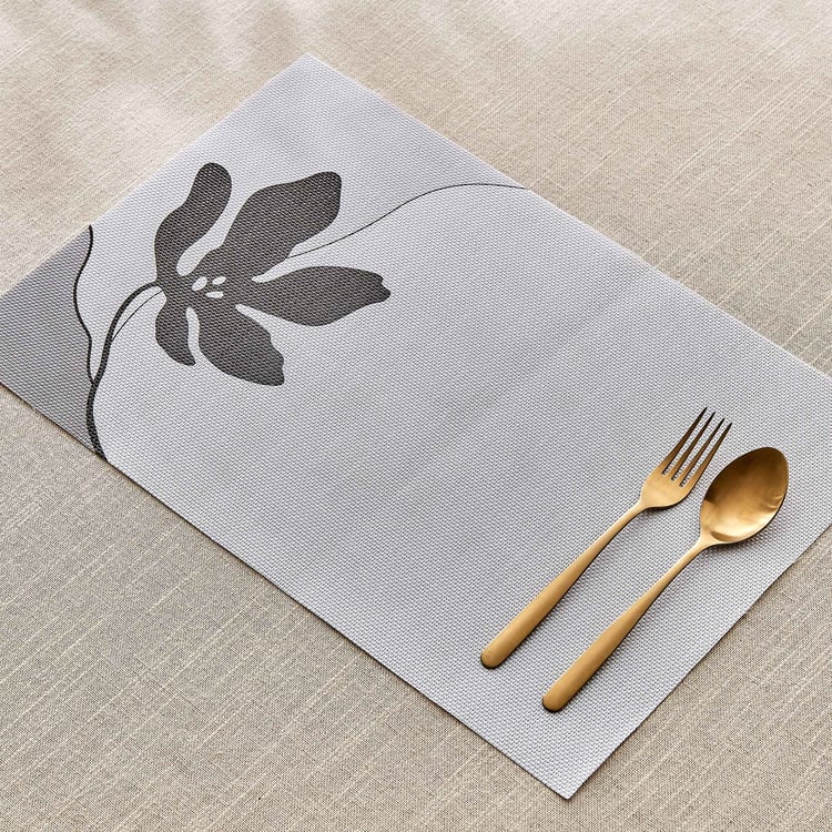 Mandarin Ecliptic PVC Floral Print Placemat