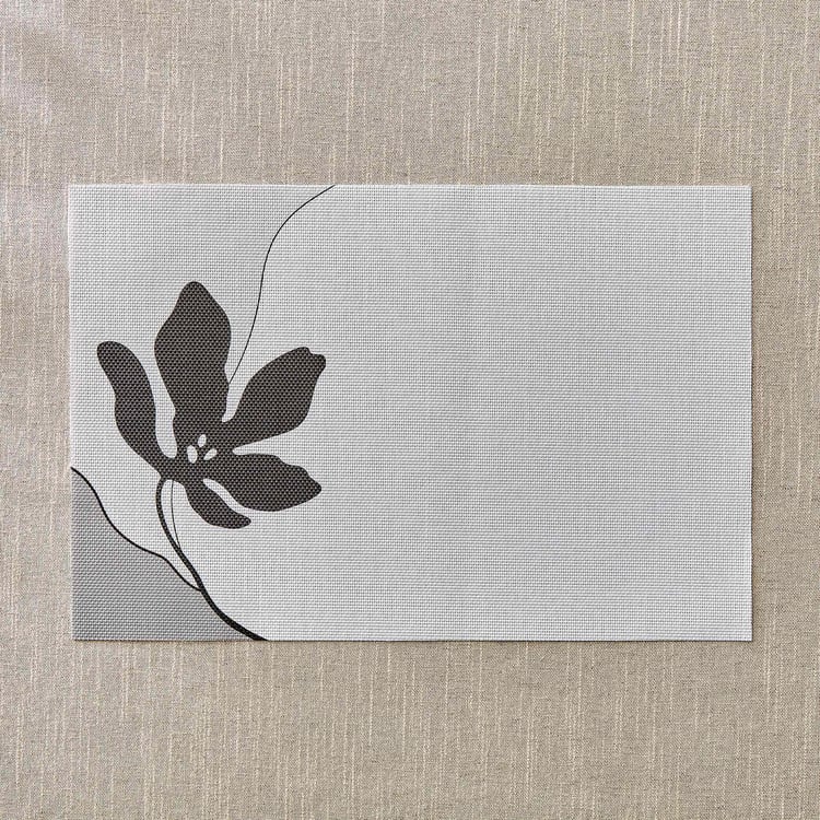 Mandarin Ecliptic PVC Floral Print Placemat