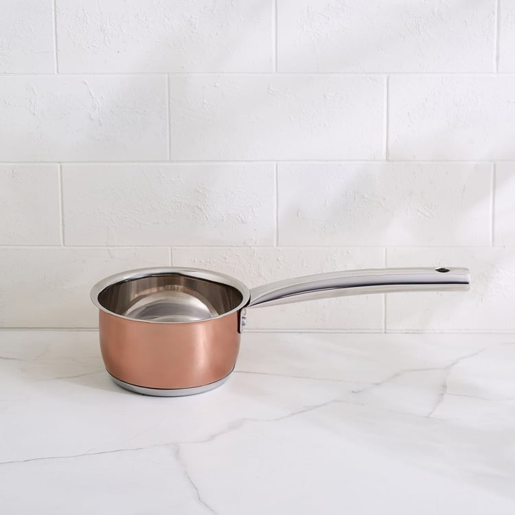 Lisbon Peony Stainless Steel Milk Pan - 800ml