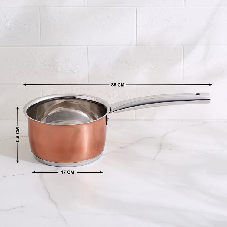 Lisbon Peony Stainless Steel Milk Pan - 1.5L