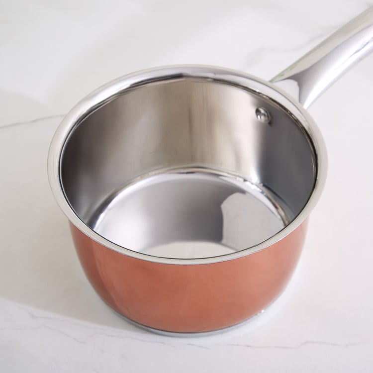 Lisbon Peony Stainless Steel Milk Pan - 1.5L
