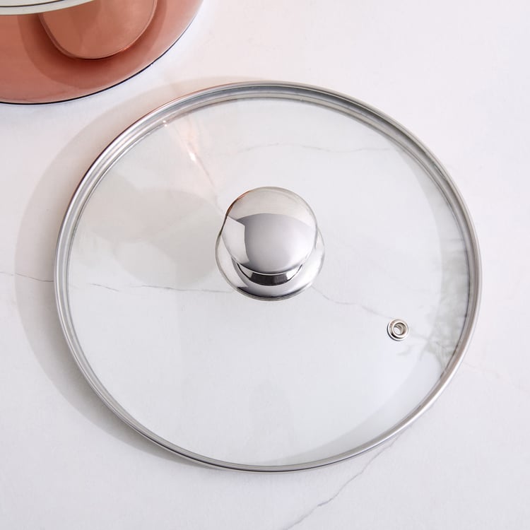 Lisbon Peony Stainless Steel Casserole with Lid - 3.7L