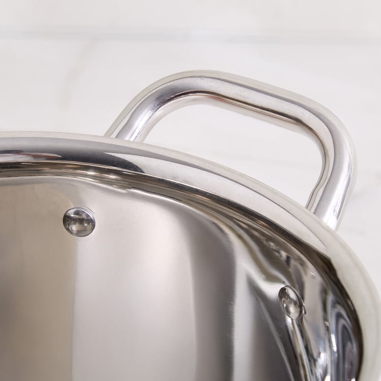 Lisbon Peony Stainless Steel Casserole with Lid - 3.7L