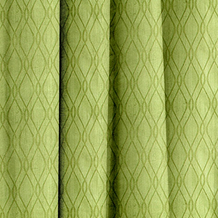 CORTINA Set of 2 Printed Light Filtering Door Curtains - 7ft