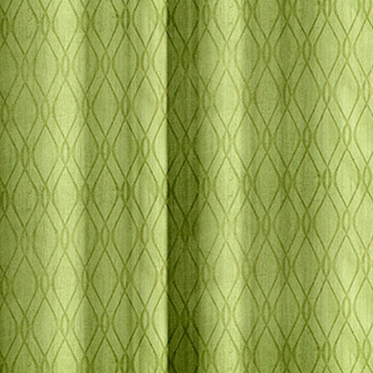 CORTINA Set of 2 Printed Light Filtering Door Curtains - 7ft