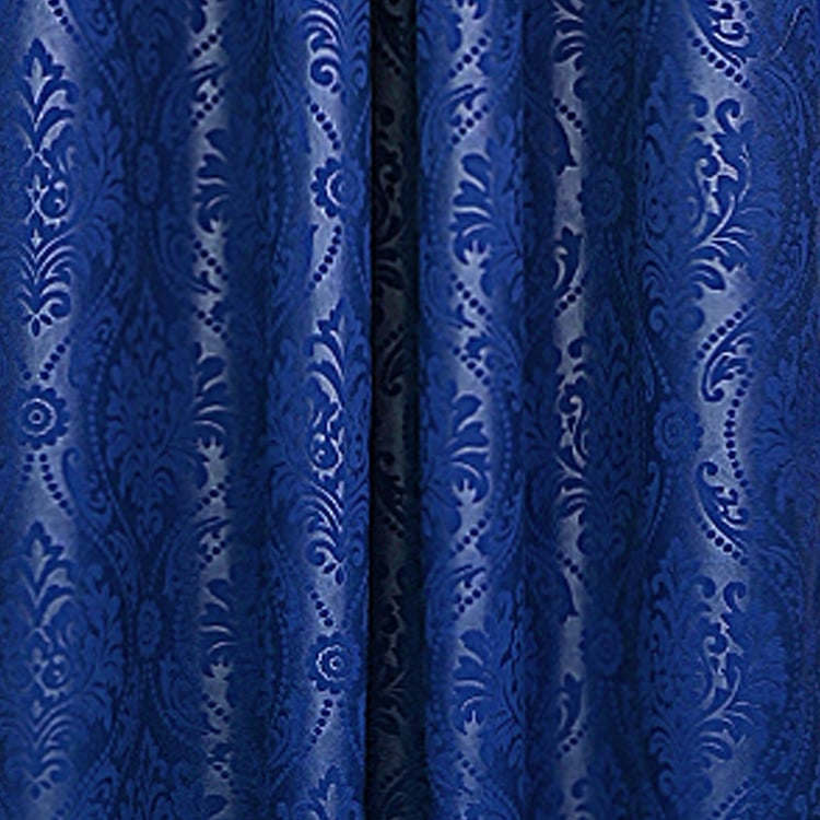 CORTINA Set of 2 Printed Light Filtering Door Curtains - 7ft