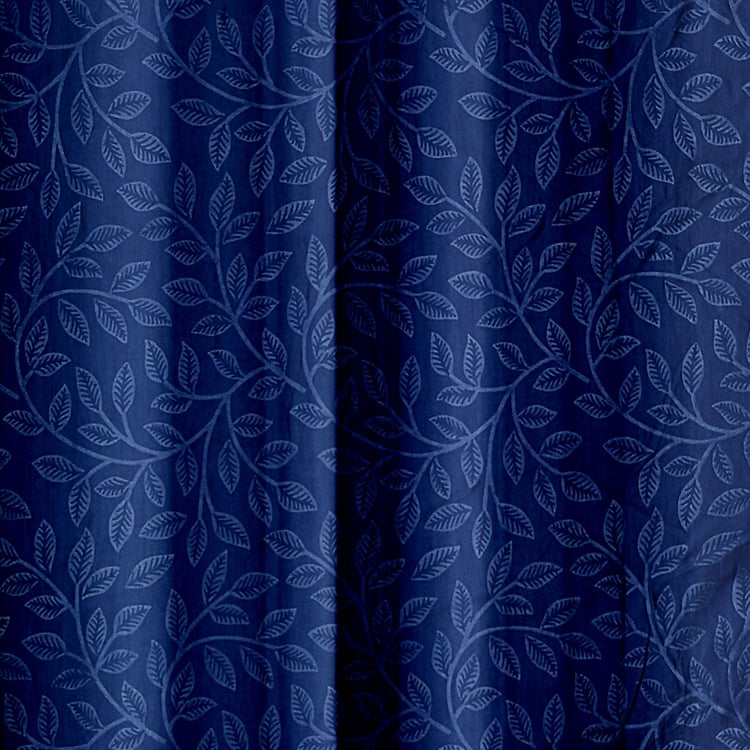 CORTINA Set of 2 Printed Light Filtering Door Curtains - 7ft