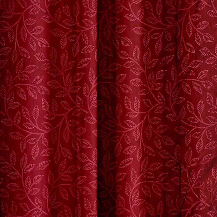 CORTINA Set of 2 Printed Light Filtering Door Curtains - 7ft