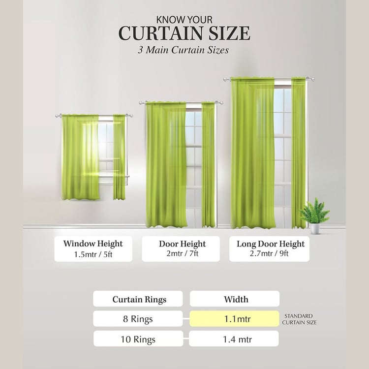 CORTINA Set of 2 Printed Light Filtering Door Curtains - 7ft