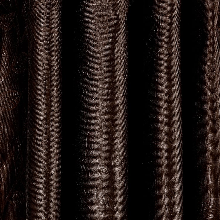 CORTINA Set of 2 Printed Light Filtering Door Curtains - 7ft