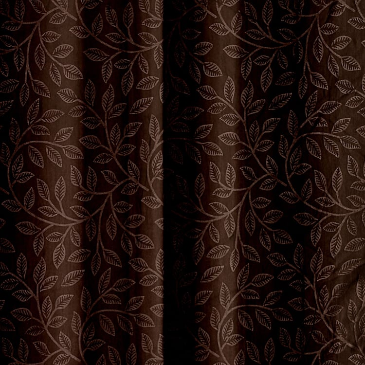 CORTINA Set of 2 Printed Light Filtering Door Curtains - 7ft