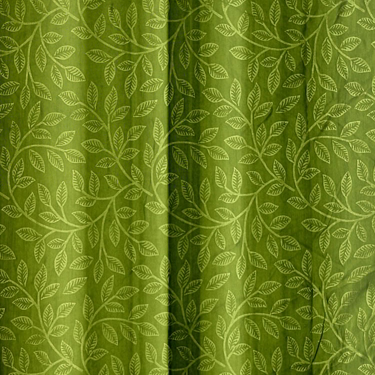 CORTINA Set of 2 Printed Light Filtering Door Curtains - 7ft