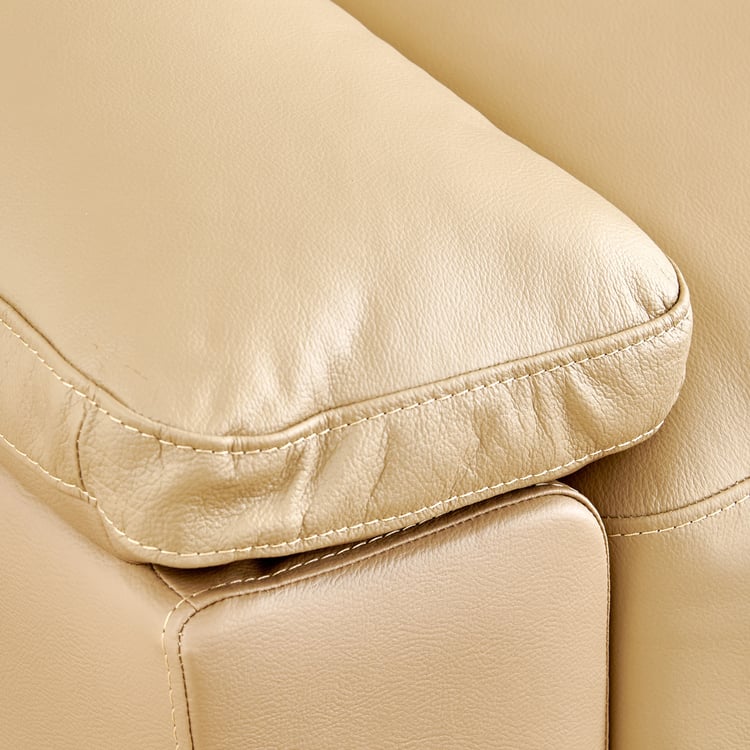 Winchester NXT Half Leather 3-Seater Corner Sofa with Right Chaise - Beige