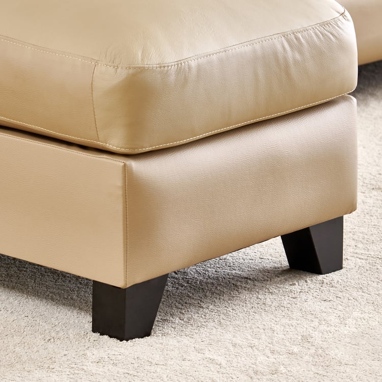 Winchester NXT Half Leather 3-Seater Corner Sofa with Left Chaise - Beige