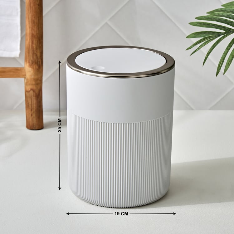 Spinel Rivera Push Waste Bin - 6L