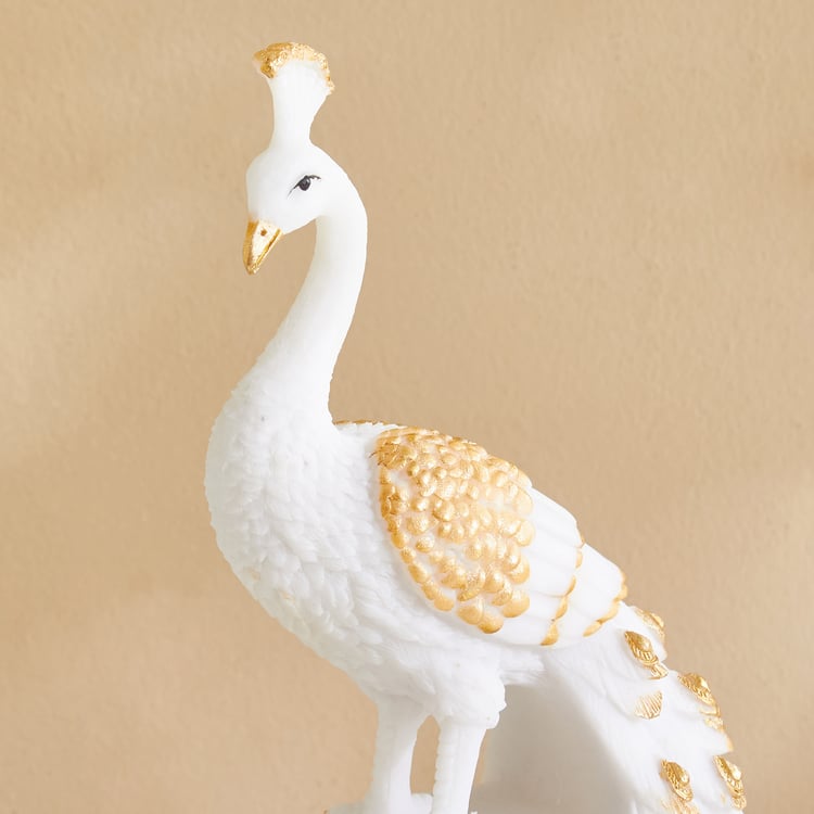 Tamaira Pavo Polyresin Peacock Decorative Bowl