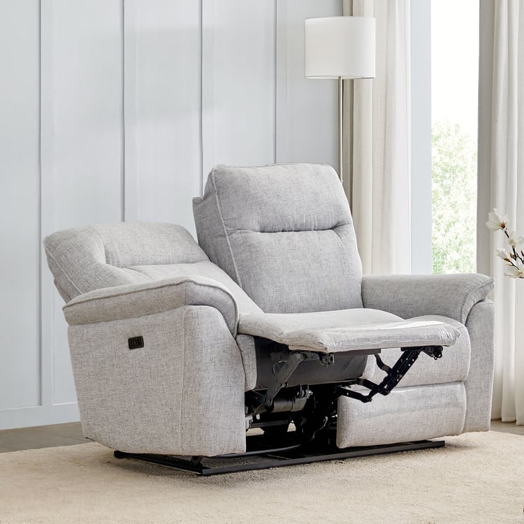 Artise Fabric 2-Seater Electric Recliner - Grey