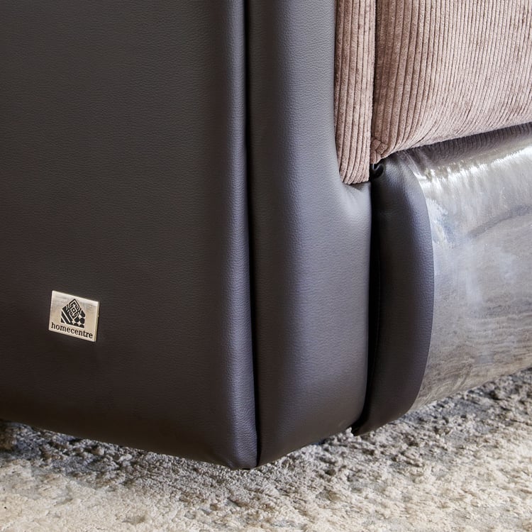 Cristian Fabric 2-Seater Recliner - Brown