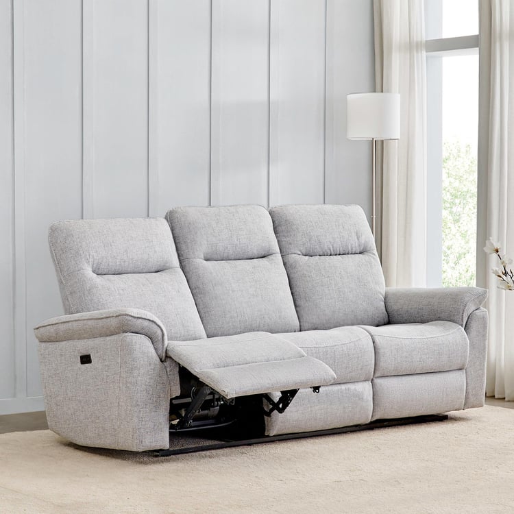 Artise Fabric 3-Seater Electric Recliner - Grey