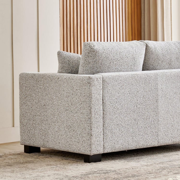 Gather Fabric 2-Seater Sofa with Cushions - Beige