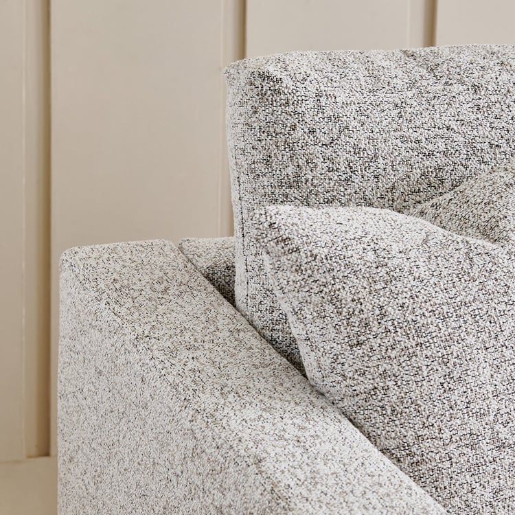 Gather Fabric 2-Seater Sofa with Cushions - Beige