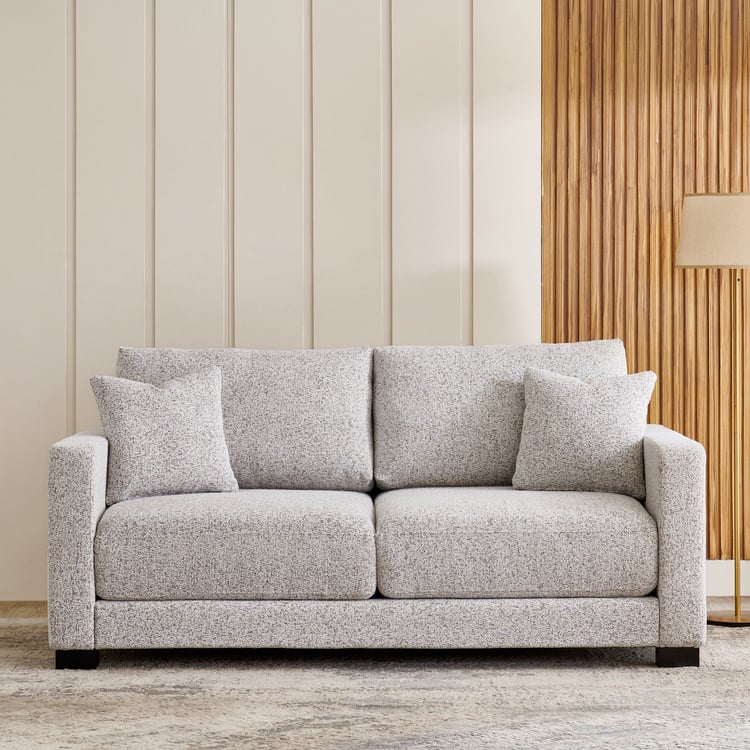 Gather Fabric 3-Seater Sofa with Cushions - Beige